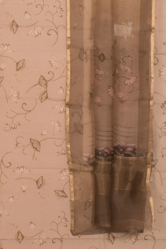 Pichwai Printed Cotton 2-Piece Salwar Suit Material