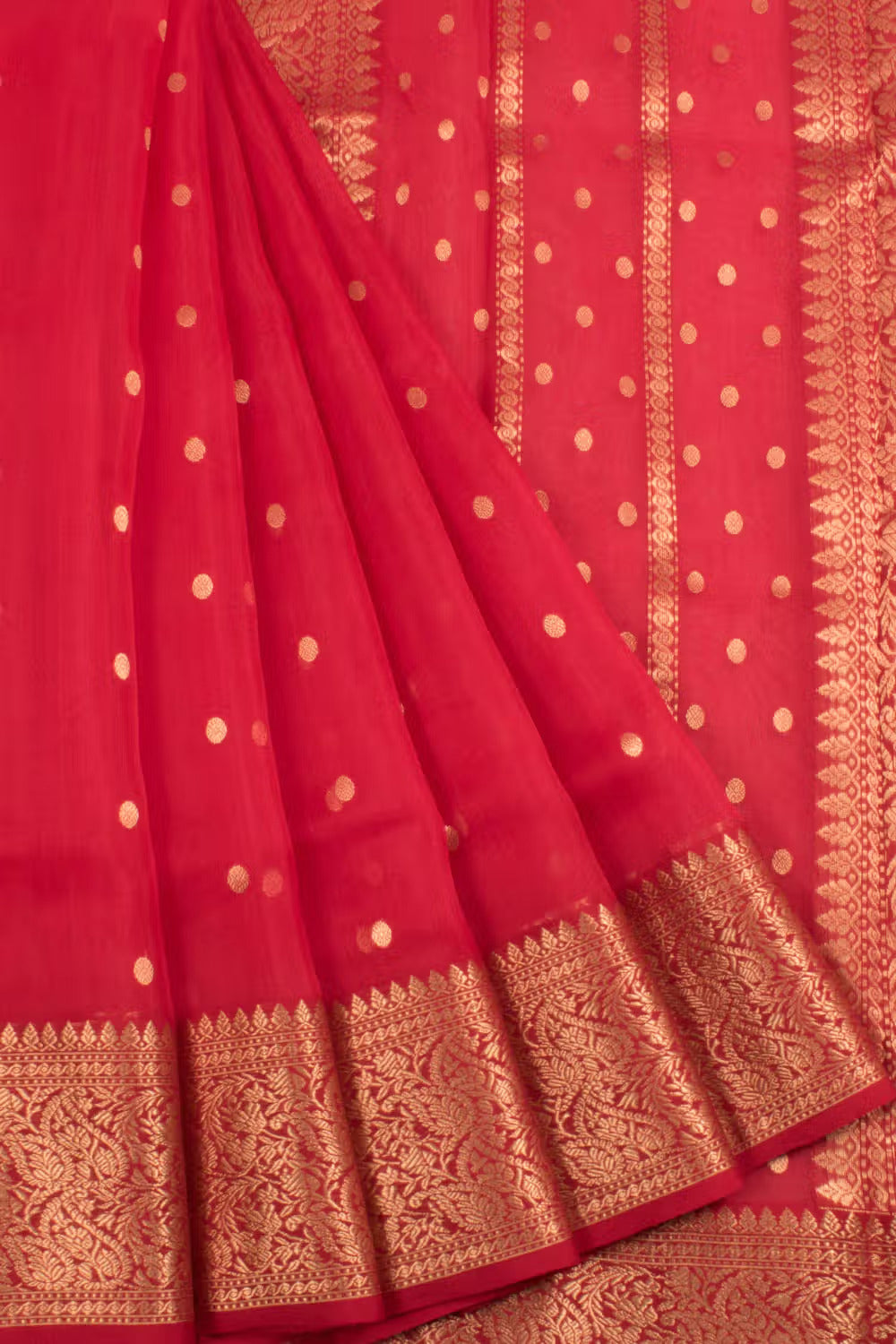 Handloom Chanderi Organza Saree-Rutambhara-RUTAMBHARA