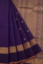 Royal Blue Kanjivaram Silk Saree-Rutambhara-RUTAMBHARA