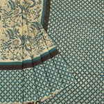 Hand Block Printed Chanderi Silk Cotton Saree-Rutambhara-RUTAMBHARA