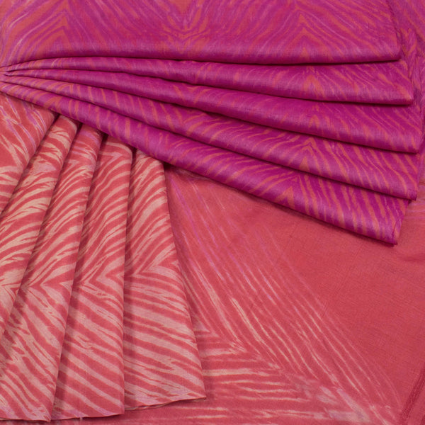 Shibori Ombre Dyed Tussar Silk Saree-Rutambhara-RUTAMBHARA