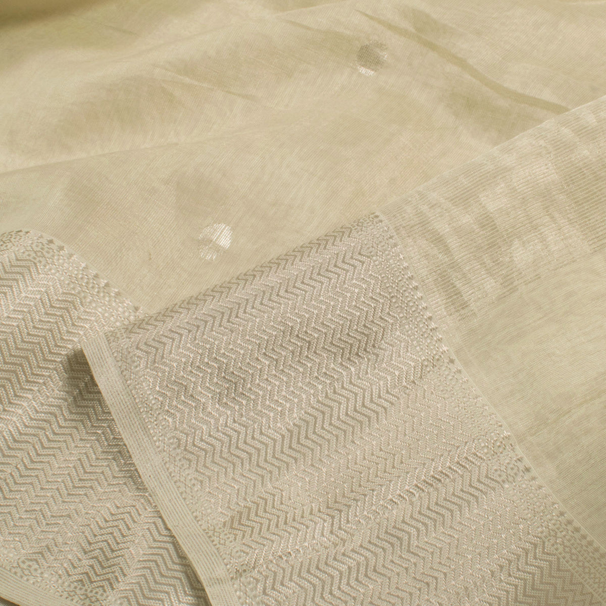 Handwoven Maheshwari Silk Cotton Tissue Saree