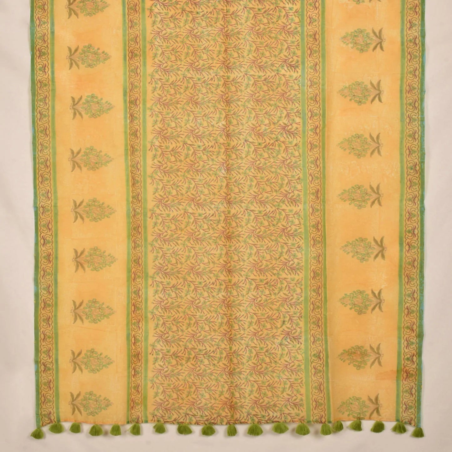 Hand Block Printed Chanderi Dupatta