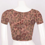 Hand Painted Pen Kalamkari Chanderi Blouse Material-Rutambhara-RUTAMBHARA