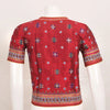 Maroon Raw Silk Kutchi Blouse Hand Embroidered