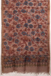 Hand Painted Pen Kalamkari Tussar Silk Dupatta