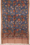 Hand Painted Pen Kalamkari Tussar Silk Dupatta