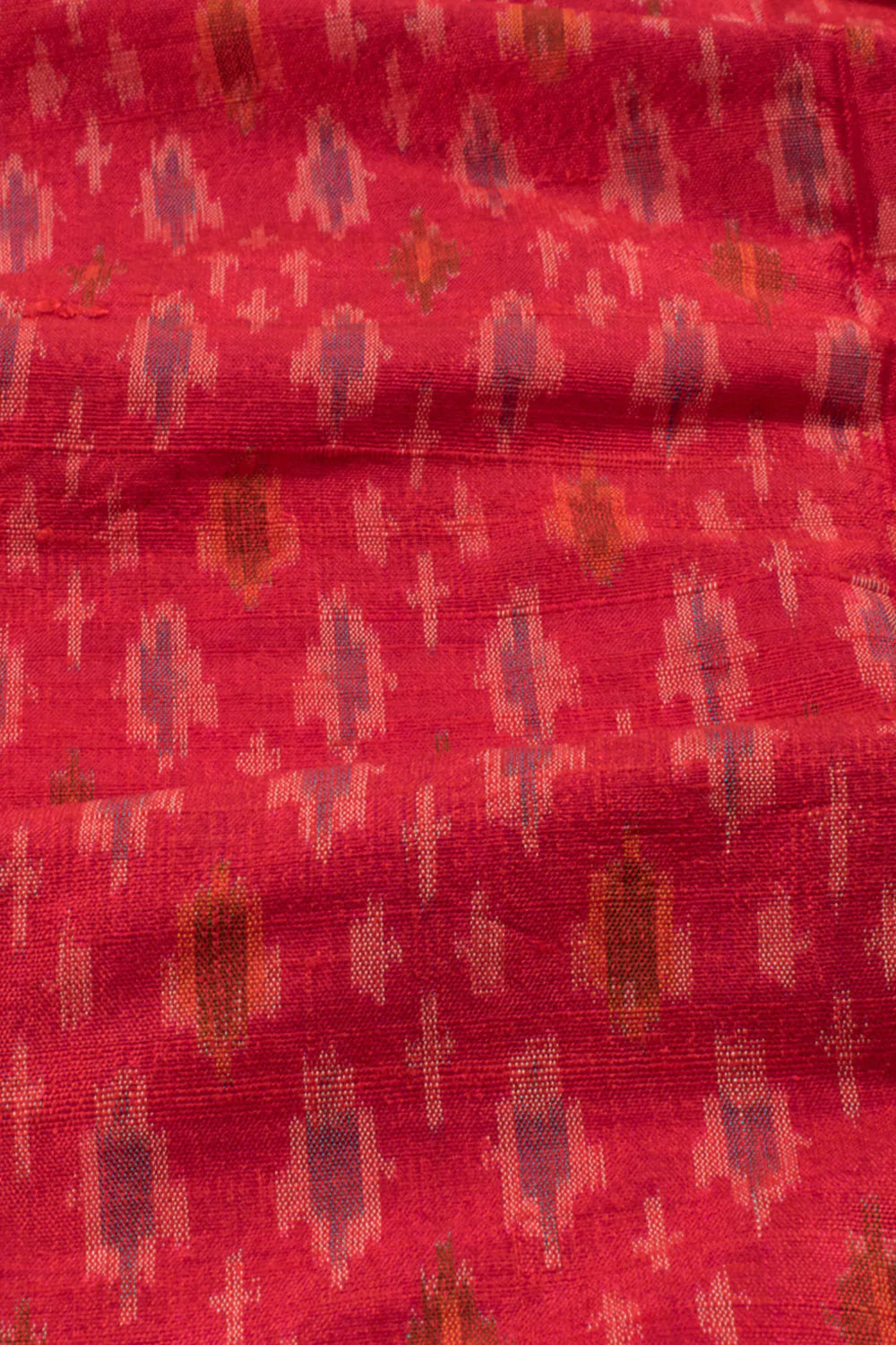 Handloom Ikat Raw Silk Kurta Material-Rutambhara-RUTAMBHARA