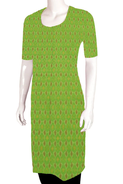 Handloom Ikat Silk Cotton Kurta Material-Rutambhara-RUTAMBHARA