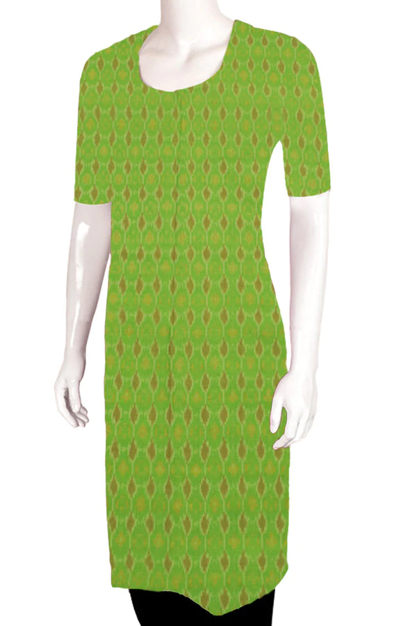 Handloom Ikat Silk Cotton Kurta Material-Rutambhara-RUTAMBHARA