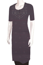 PURPLE TANGALIYA COTTON KURTA MATERIAL-Rutambhara-RUTAMBHARA