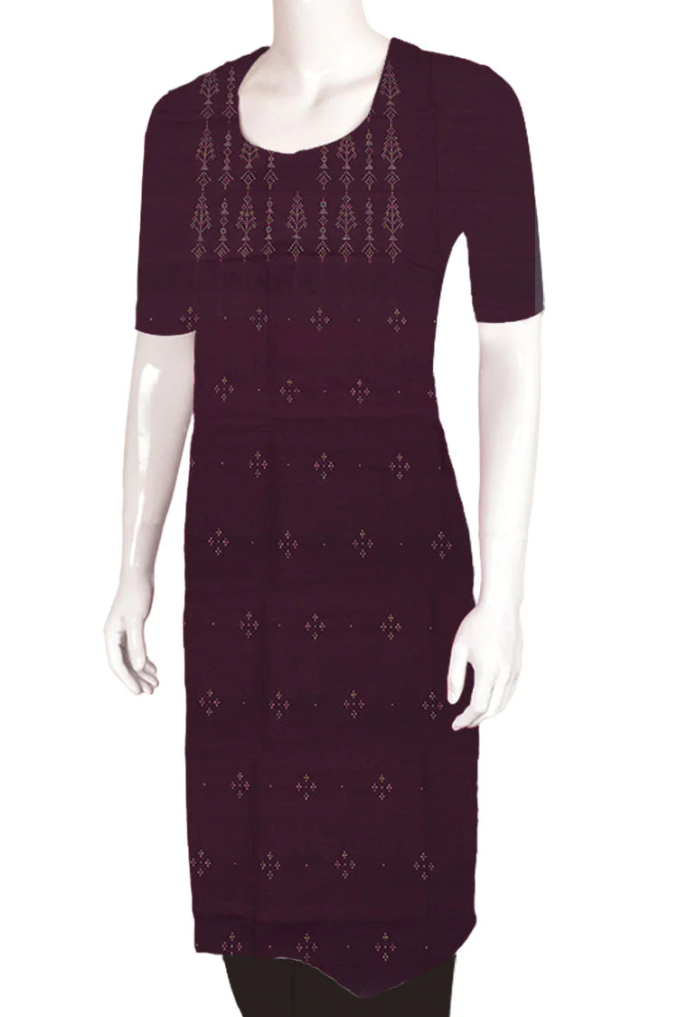 Tangaliya Cotton Kurta Material-Rutambhara-RUTAMBHARA