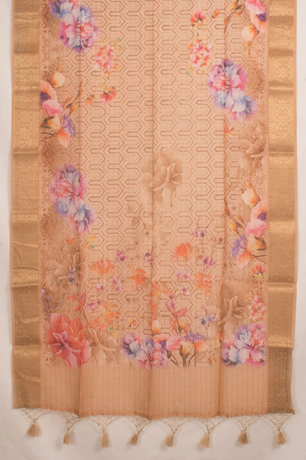 Handloom Banarasi Silk Cotton 3-Piece Salwar Suit Material-Rutambhara-RUTAMBHARA