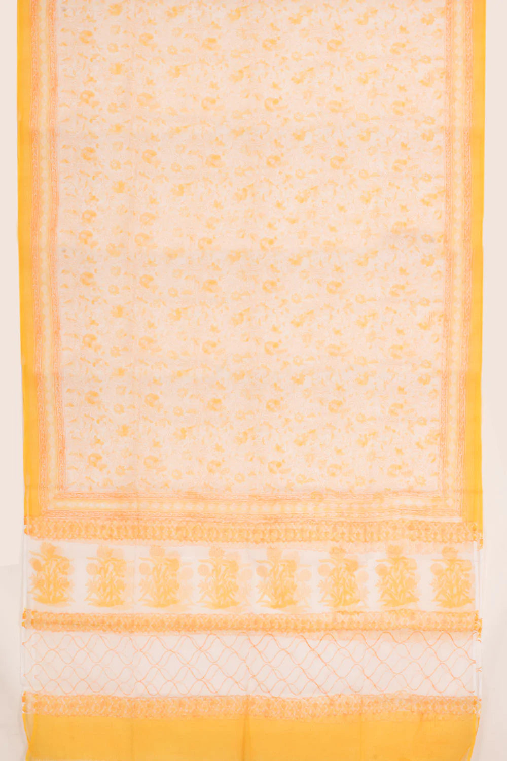 Hand Block Printed Cotton 3-Piece Salwar Suit Material-Rutambhara-RUTAMBHARA