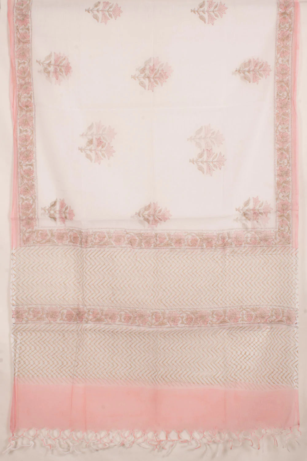 Hand Block Printed Cotton 3-Piece Salwar Suit Material