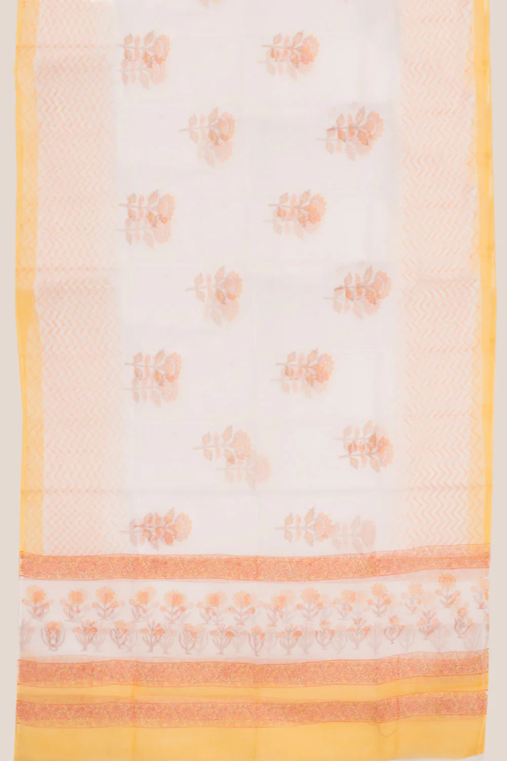 Hand Block Printed Cotton 3-Piece Salwar Suit Material