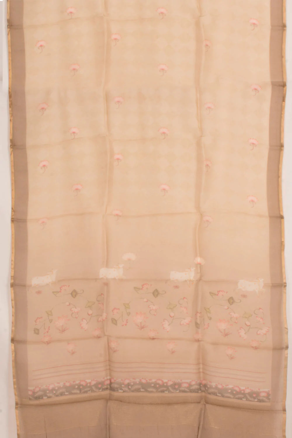 Pichwai Printed Cotton 2-Piece Salwar Suit Material