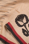 Hand Embroidered Half and Half Tussar Silk Saree