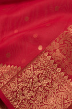 Handloom Chanderi Organza Saree-Rutambhara-RUTAMBHARA