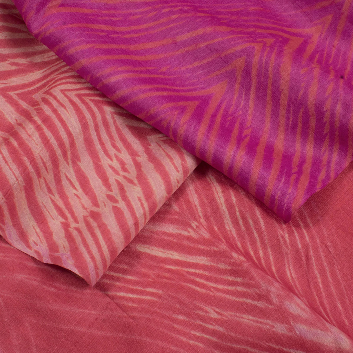 Shibori Ombre Dyed Tussar Silk Saree