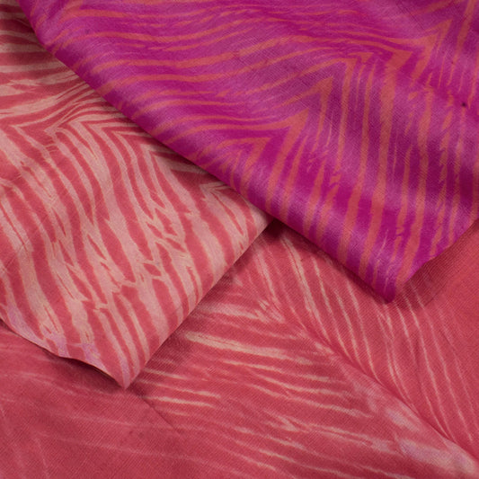 Shibori Ombre Dyed Tussar Silk Saree