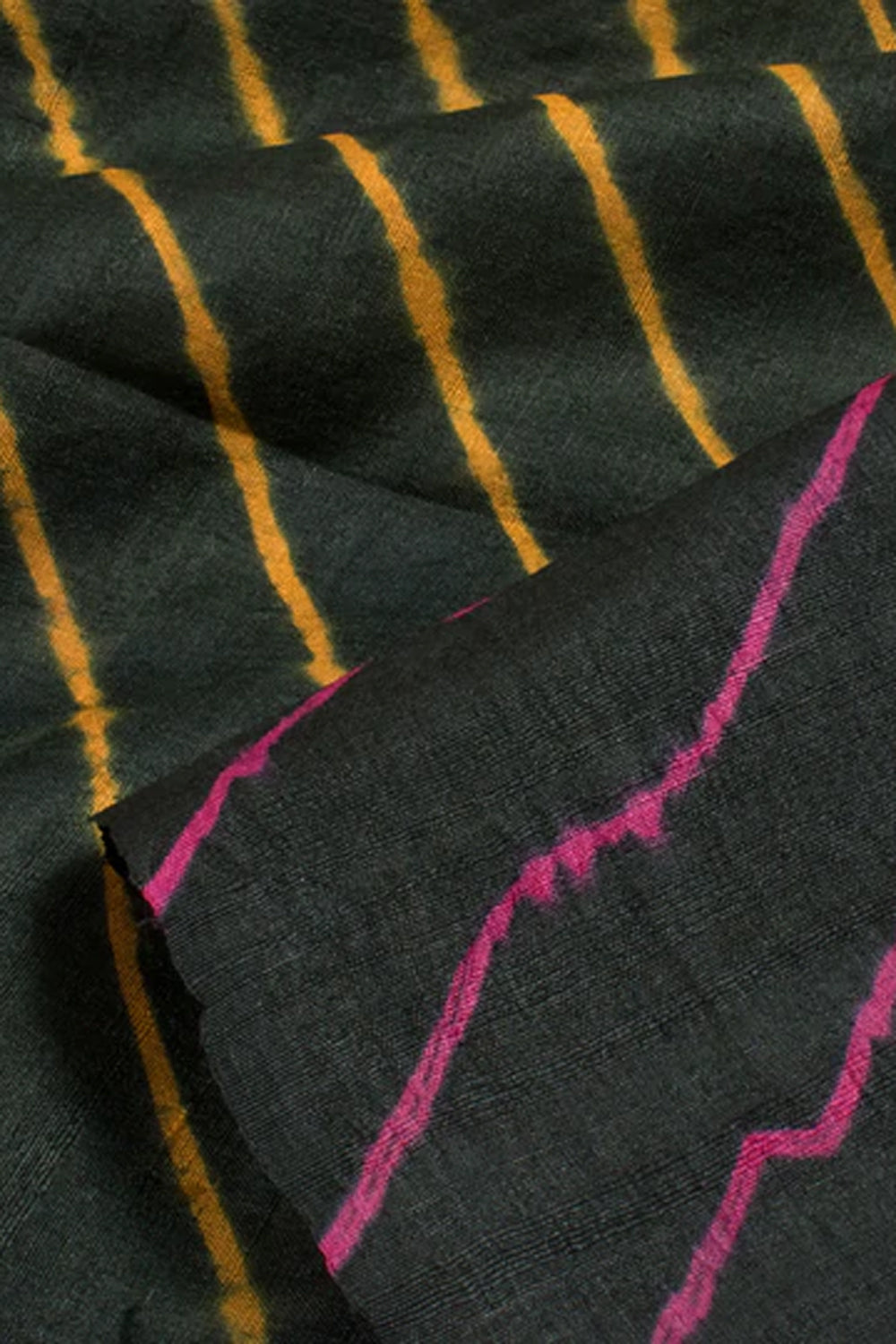 Lehariya Tussar Silk Saree