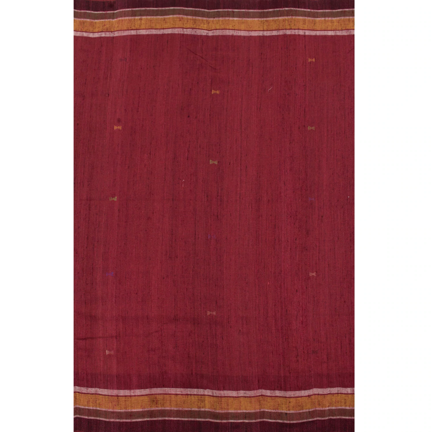 Handwoven Kutchi Weave Tussar Cotton Saree