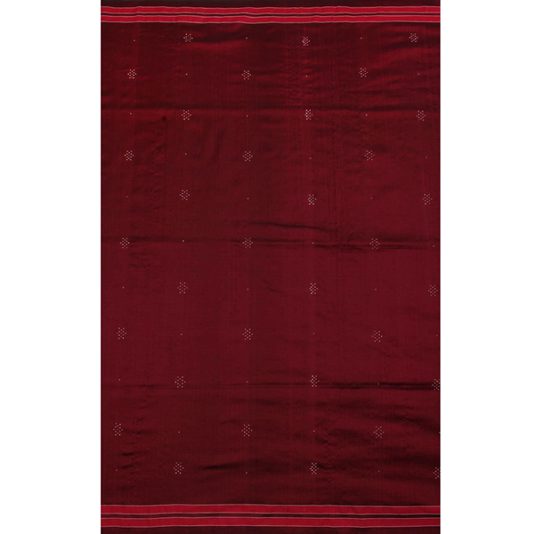 Handwoven Tangaliya Silk Cotton Saree-Rutambhara-RUTAMBHARA