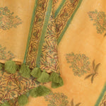 Hand Block Printed Chanderi Dupatta-Rutambhara-RUTAMBHARA