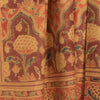 Vegetable Printed Natural Dye Silk Dupatta
