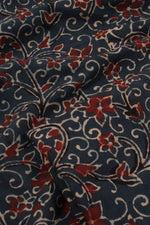 Ajrakh Printed Cotton Kurta Material-Rutambhara-RUTAMBHARA