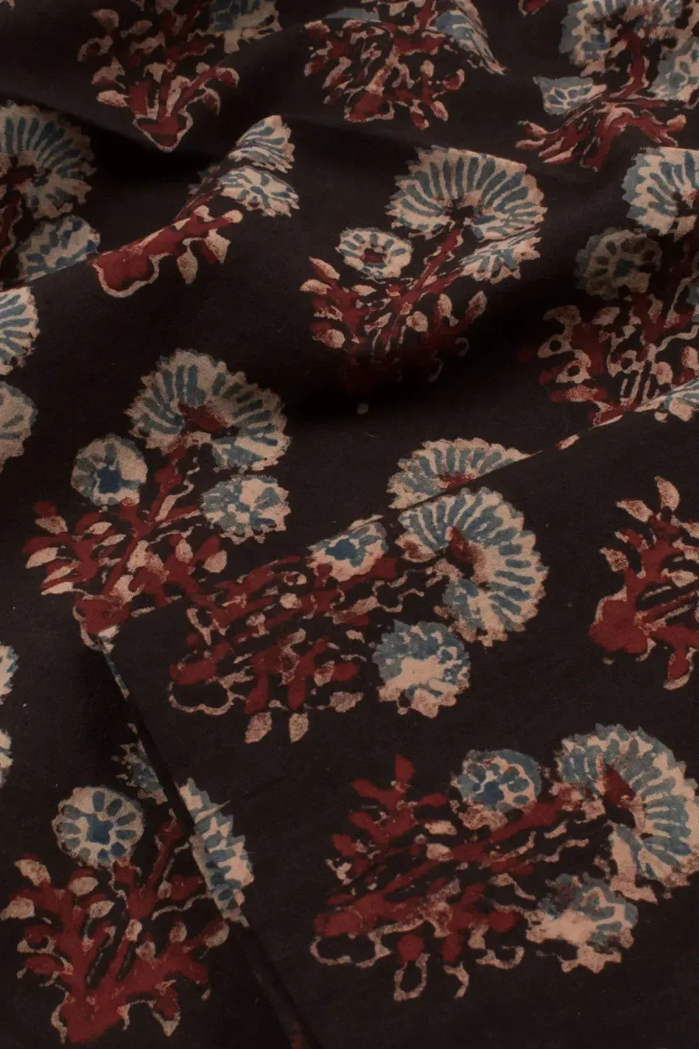 Ajrakh Printed Cotton Kurta Material-Rutambhara-RUTAMBHARA