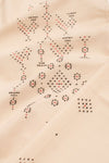 Off White Tangaliya Cotton Kurta Material