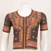 Brown Kutchi Raw Silk Blouse
