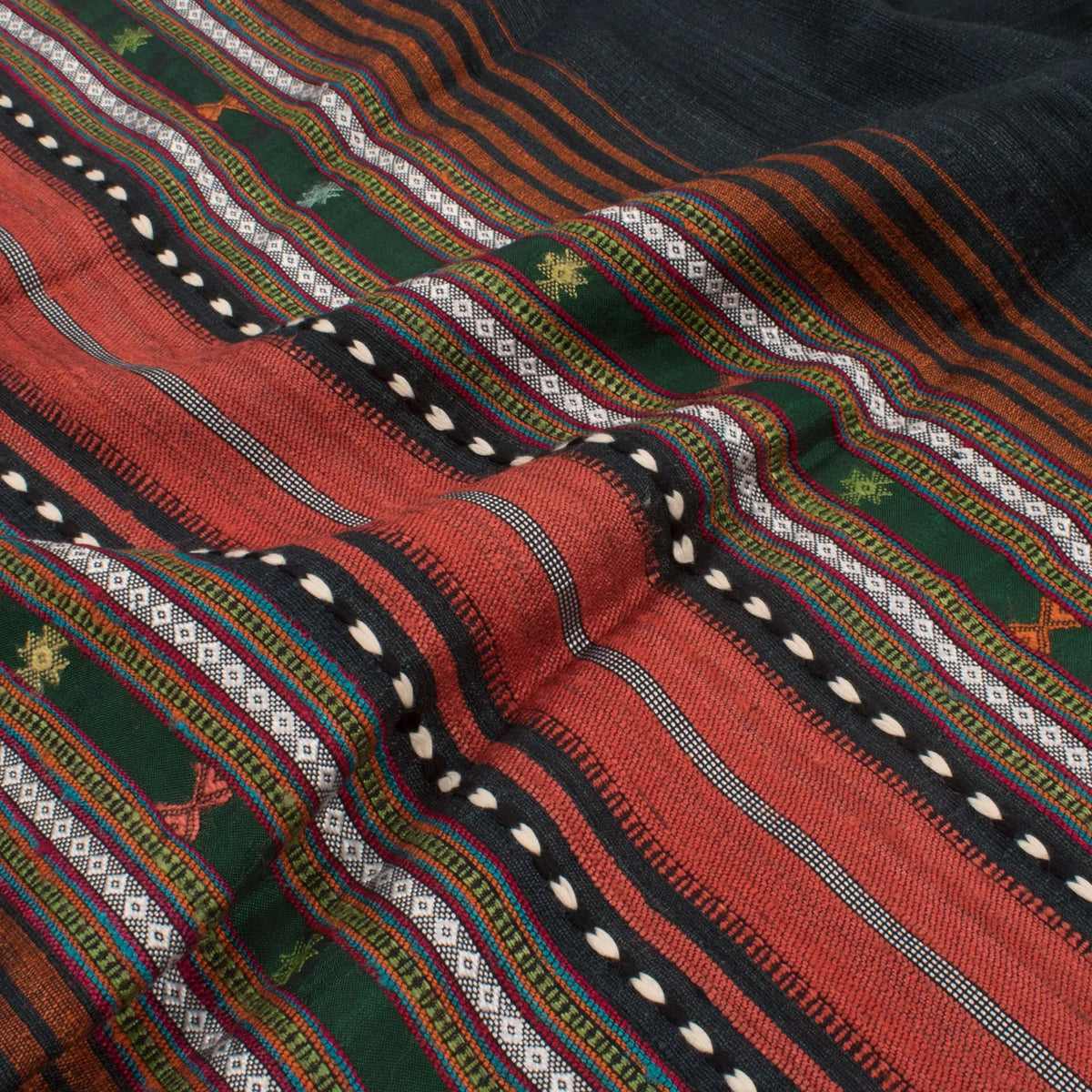 Handwoven Kutchi Weave Tussar Cotton Dupatta