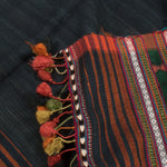 Handwoven Kutchi Weave Tussar Cotton Dupatta-Rutambhara-RUTAMBHARA