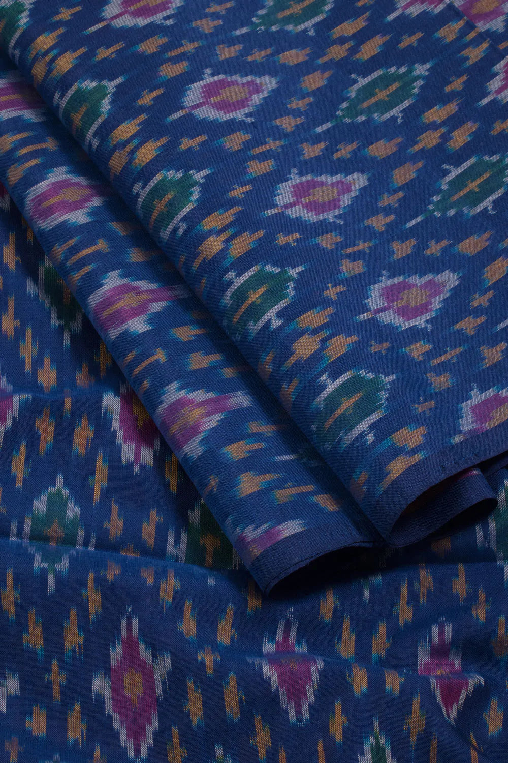Handloom Ikat Silk Cotton Kurta Material-Rutambhara-RUTAMBHARA