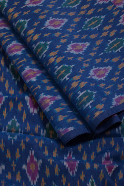Handloom Ikat Silk Cotton Kurta Material-Rutambhara-RUTAMBHARA