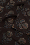 Ajrakh Printed Natural Dye Mulberry Silk Kurta Material