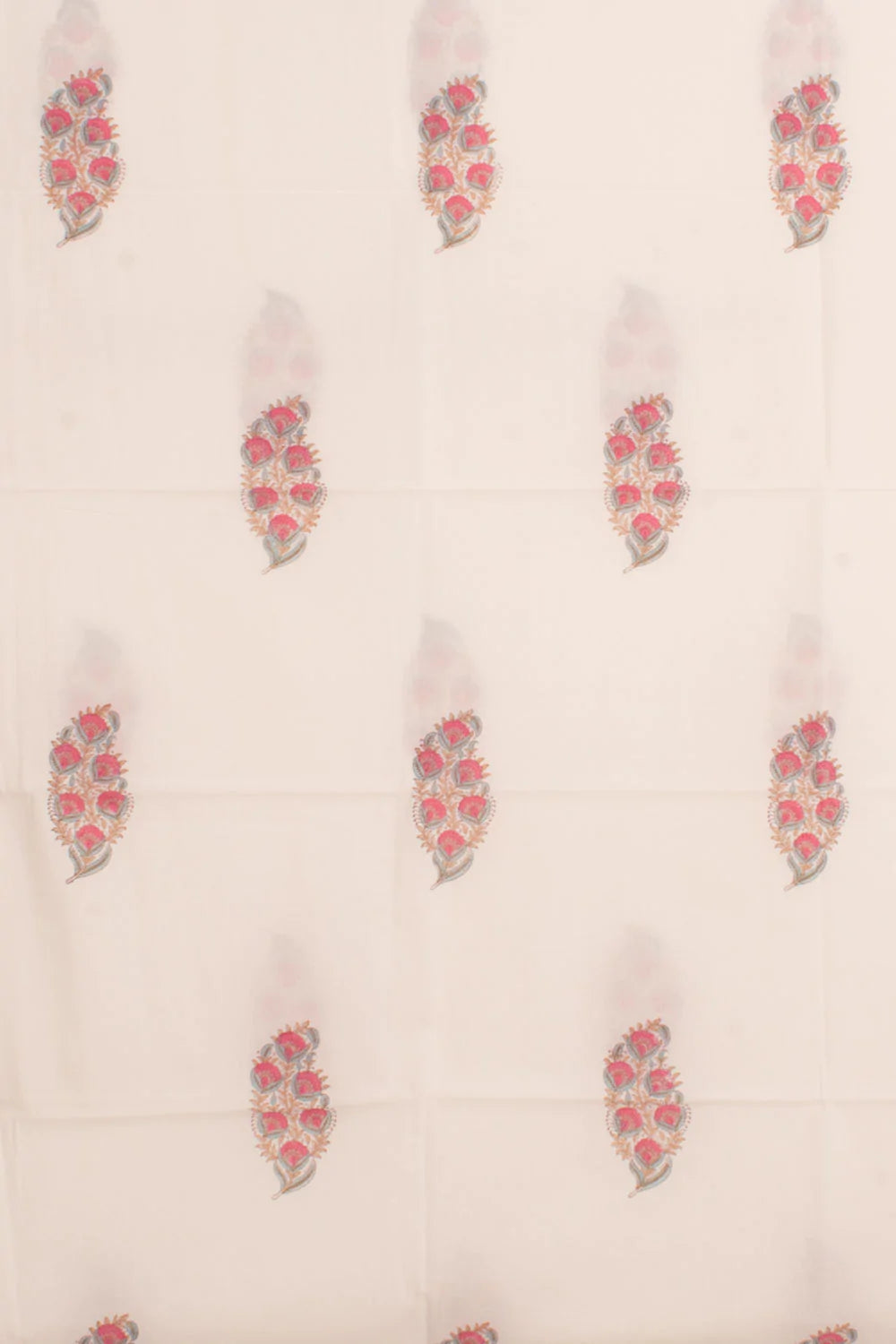 Hand Block Printed Mulmul Cotton 3-Piece Salwar Suit Material