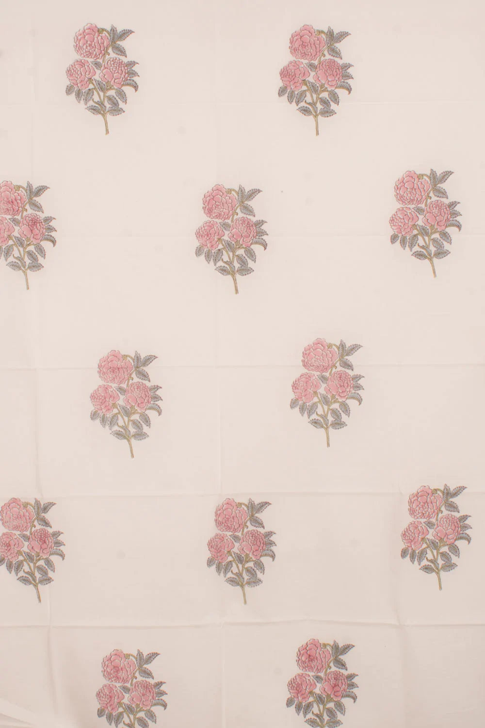 Hand Block Printed Cotton 3-Piece Salwar Suit Material-Rutambhara-RUTAMBHARA