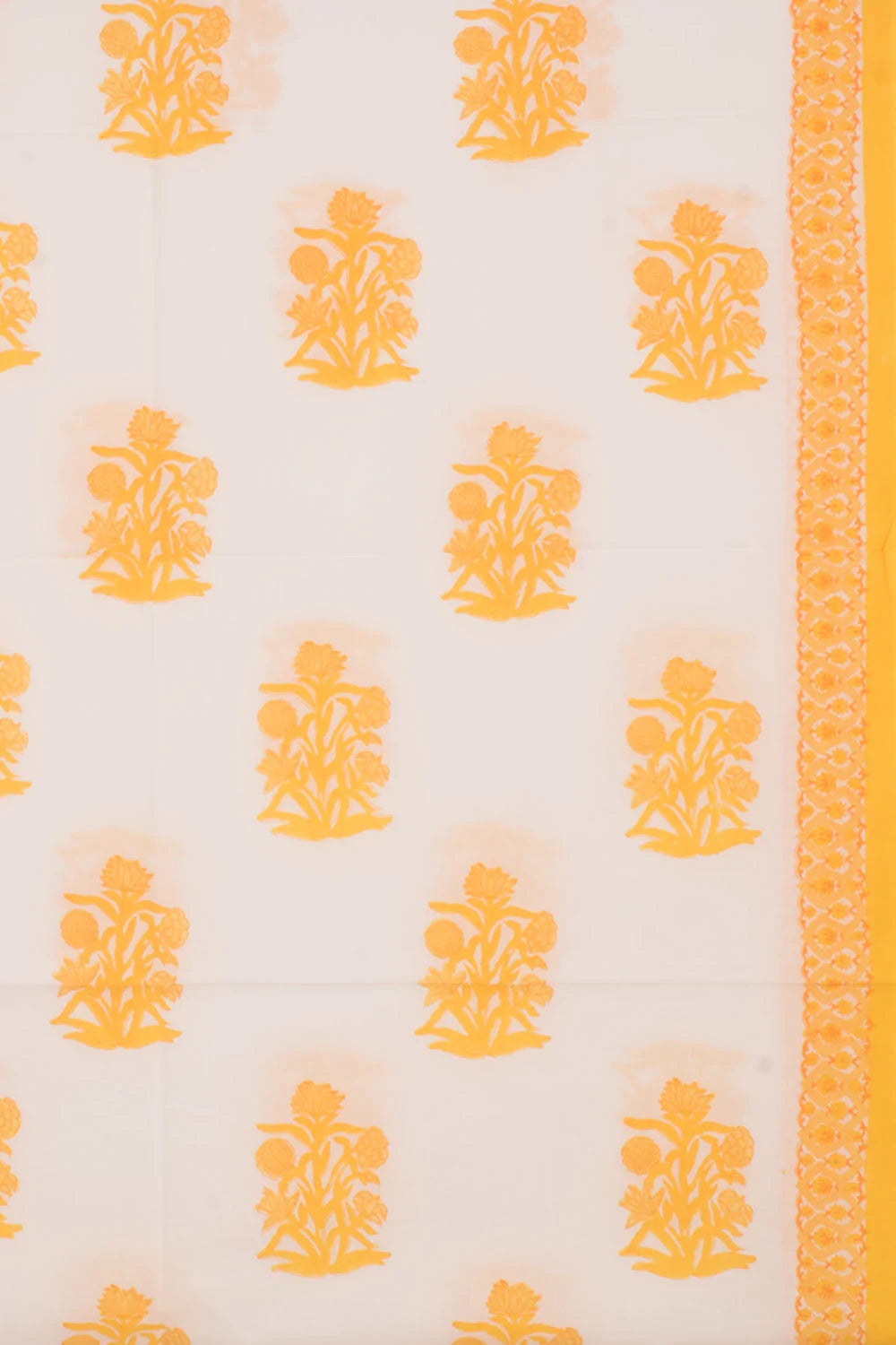 Hand Block Printed Cotton 3-Piece Salwar Suit Material-Rutambhara-RUTAMBHARA