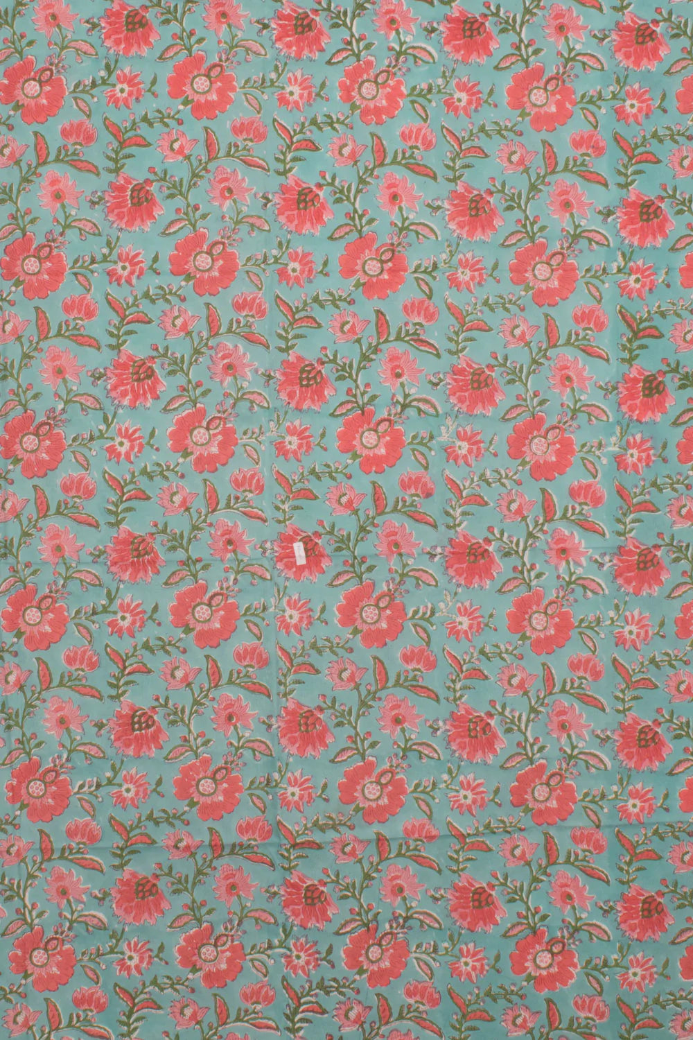 Hand Block Printed Cotton 3-Piece Salwar Suit Material-Rutambhara-RUTAMBHARA