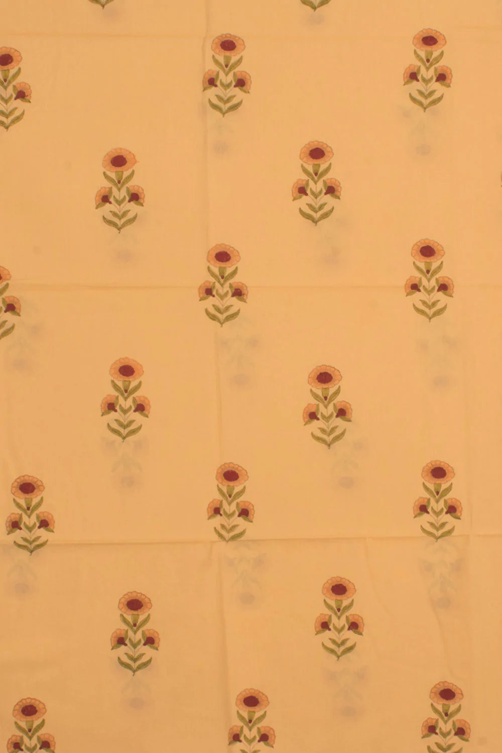 Hand Block Printed Cotton 3-Piece Salwar Suit Material-Rutambhara-RUTAMBHARA