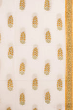 Hand Block Printed Cotton 3-Piece Salwar Suit Material-Rutambhara-RUTAMBHARA