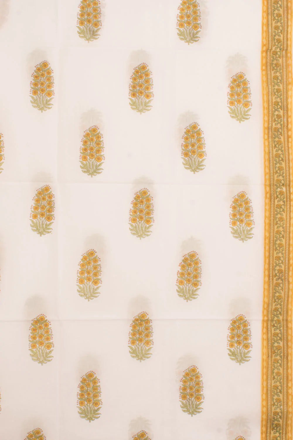 Hand Block Printed Cotton 3-Piece Salwar Suit Material-Rutambhara-RUTAMBHARA