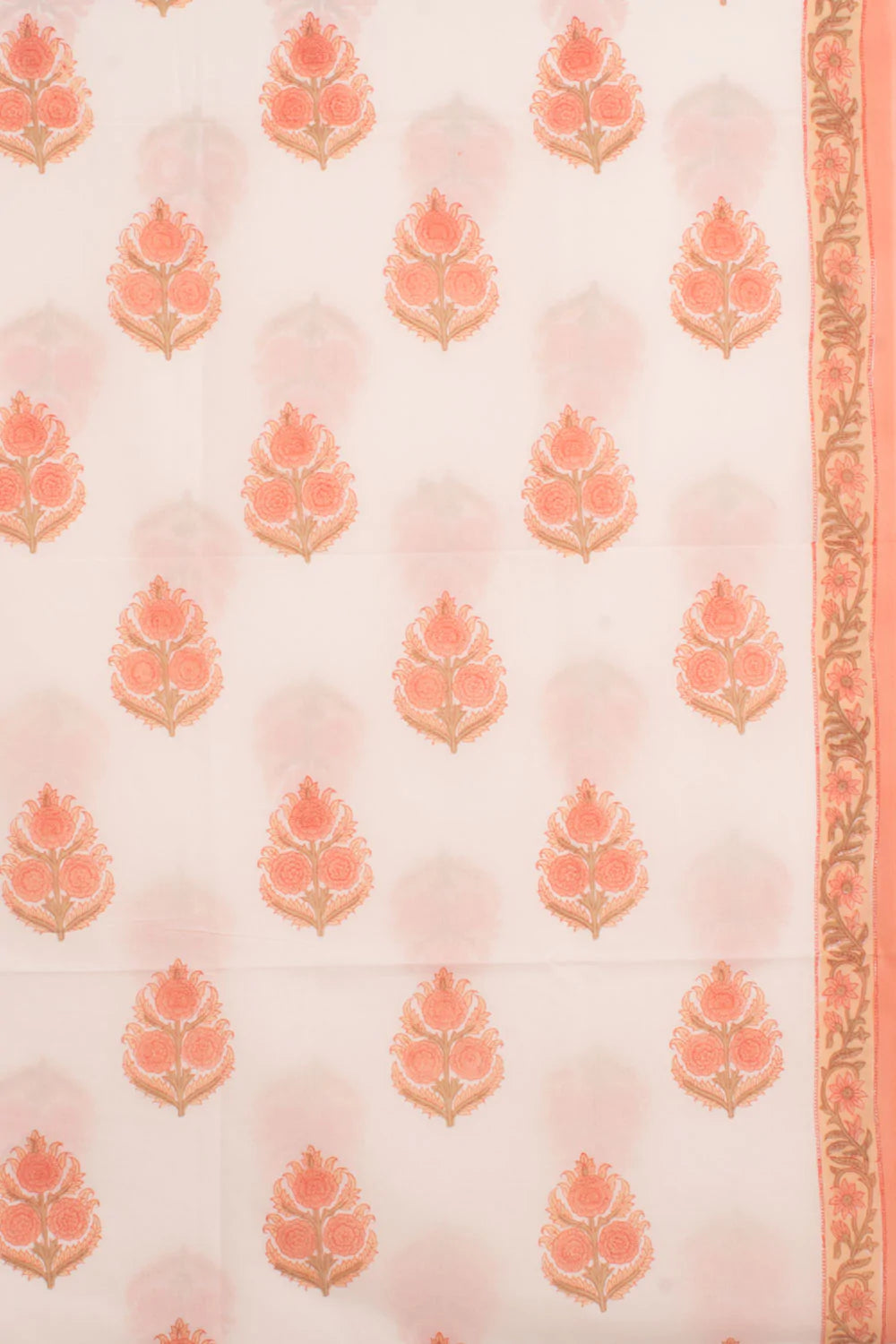 Hand Block Printed Cotton 3-Piece Salwar Suit Material-Rutambhara-RUTAMBHARA