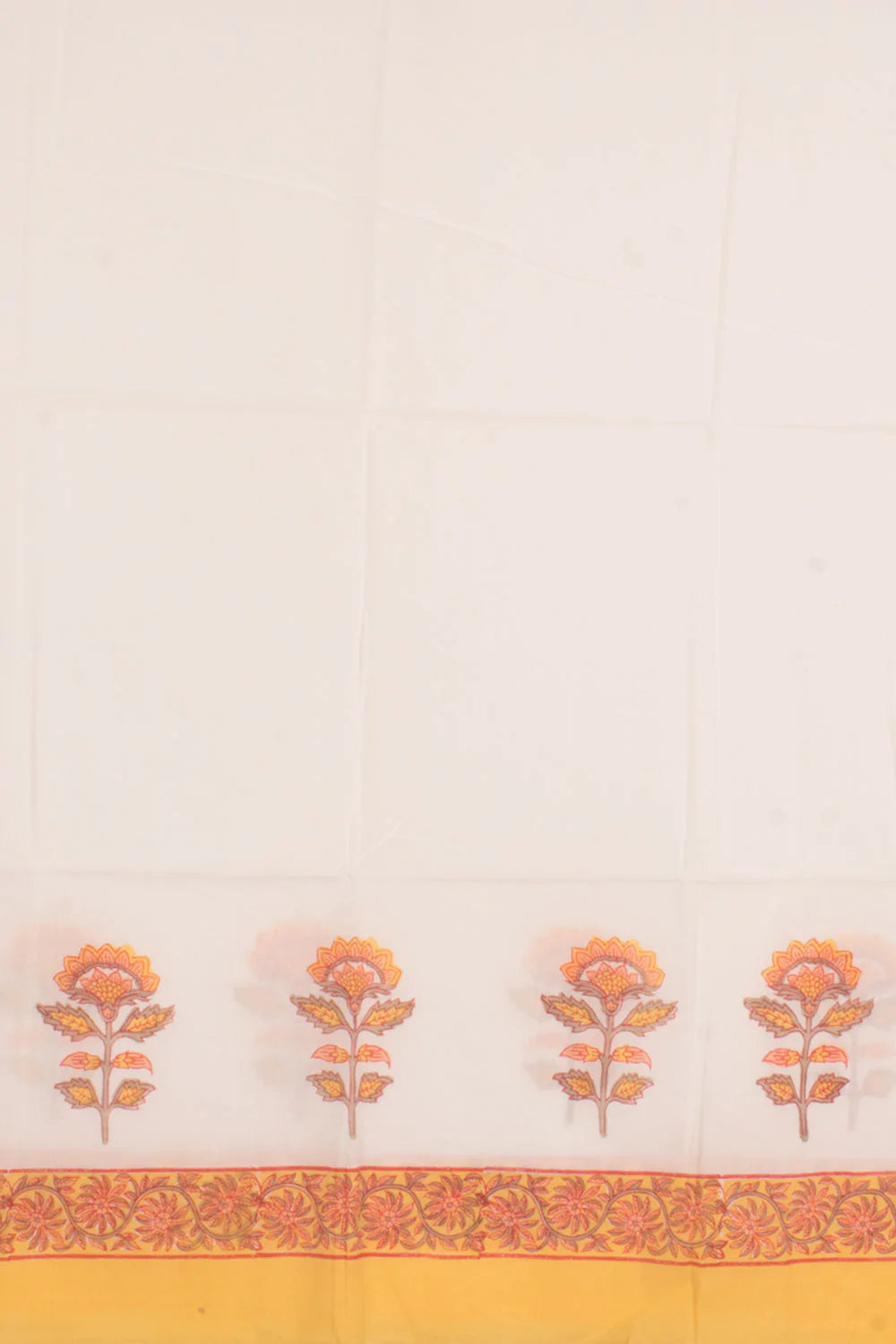 Hand Block Printed Cotton 3-Piece Salwar Suit Material-Rutambhara-RUTAMBHARA