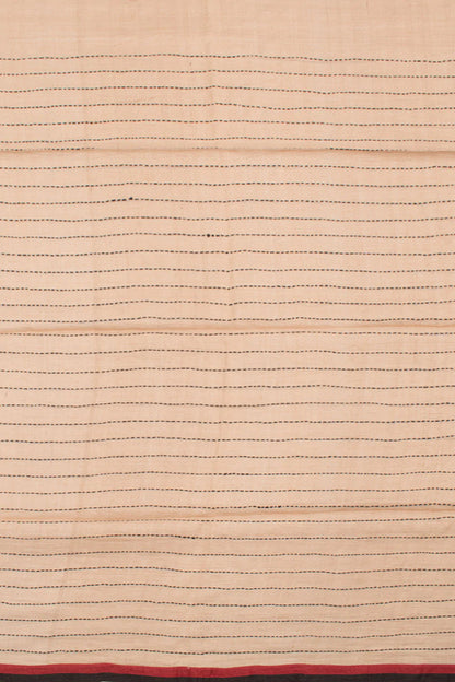 Hand Embroidered Half and Half Tussar Silk Saree-Rutambhara-RUTAMBHARA