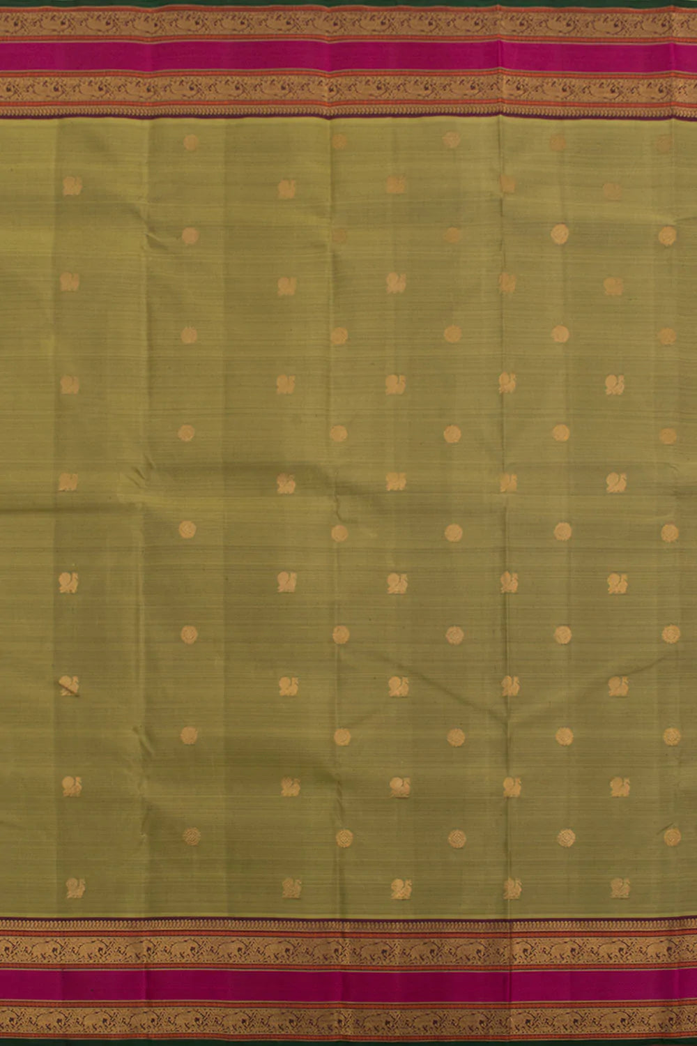 Eevara Pista Green Kancheevaram Heirloom Silk Saree